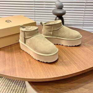 UGG Womens classic ultra mini platform boots Chestnut